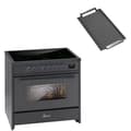 Miniatyrbild 1 av 4: GURARI Induktionsspis E 913 BL Ugn 90 cm/121L+grillplatta