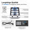 Miniatyrbillede 4 af 4: Gasblus, 4200W effekt, elektronisk tænding, holdbart design i rustfrit stål
