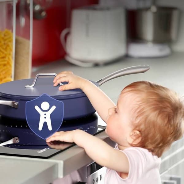 CIARRA Platt Induktion 3 zoner med Timer 5600W Touch Sensitive Auto-Stopp Inbyggd 59cm CD3BIH-A
