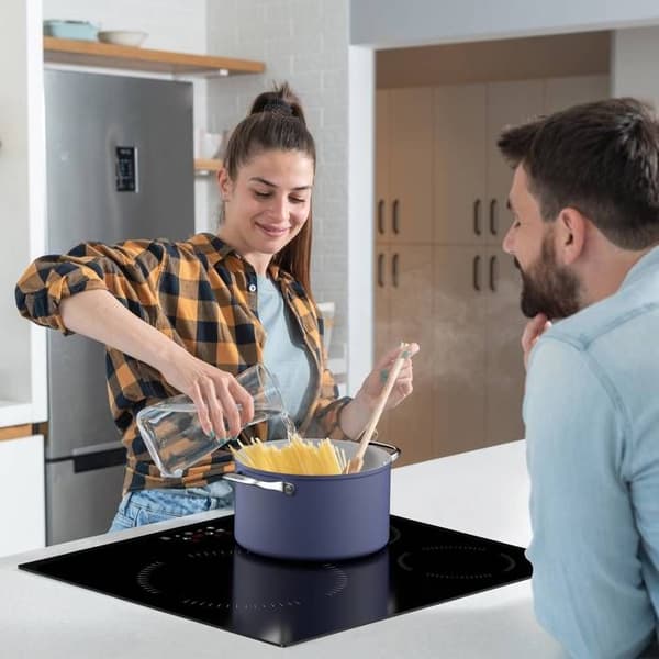 CIARRA Platt Induktion 3 zoner med Timer 5600W Touch Sensitive Auto-Stopp Inbyggd 59cm CD3BIH-A