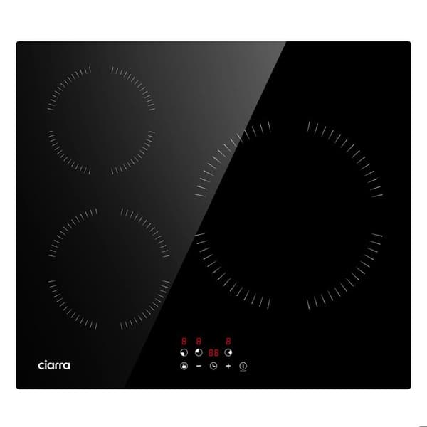 CIARRA Platt Induktion 3 zoner med Timer 5600W Touch Sensitive Auto-Stopp Inbyggd 59cm CD3BIH-A