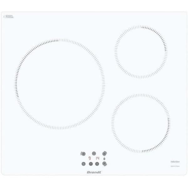 BRANDT induktionshäll - TI364W - 3 brännare - 14 cm