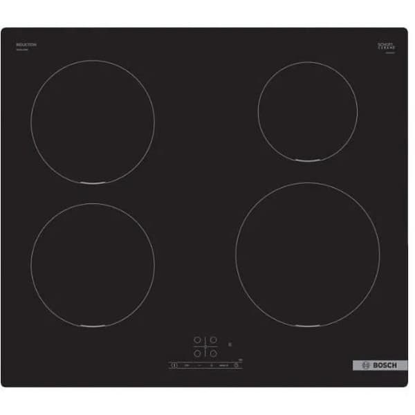BOSCH induktionshäll - 4 brännare - L: 592 mm x D: 522 mm - PUE611BB5E Svart