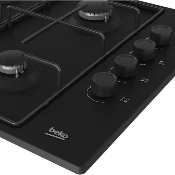 BEKO gaskomfur - 4 brændere - 60 cm - HIGG64123SB