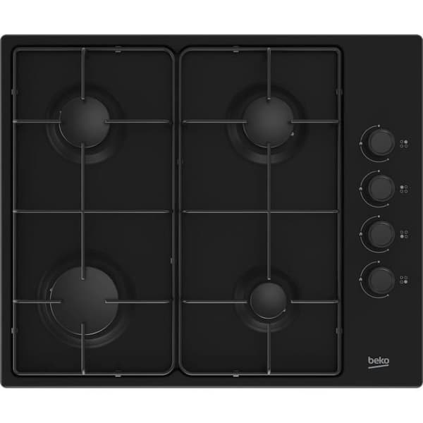 BEKO gaskomfur - 4 brændere - 60 cm - HIGG64123SB