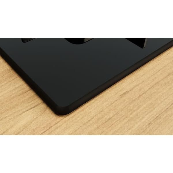 Gasköksplatta - BOSCH Serie 2 - 4 brännare - 52 x 59 x 5,4 cm - POP6B6K30 - Svart