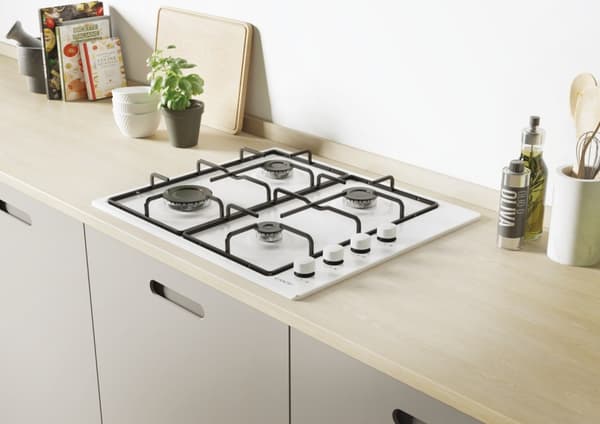 Candy Idea CHW6LWW Hvid Indbygget 60 cm Gas 4 zone(r)