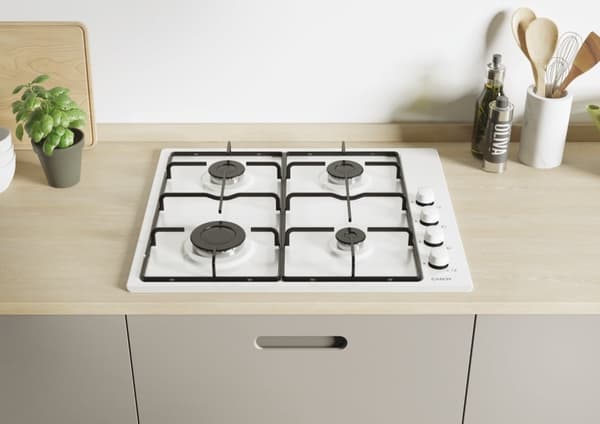 Candy Idea CHW6LWW Hvid Indbygget 60 cm Gas 4 zone(r)