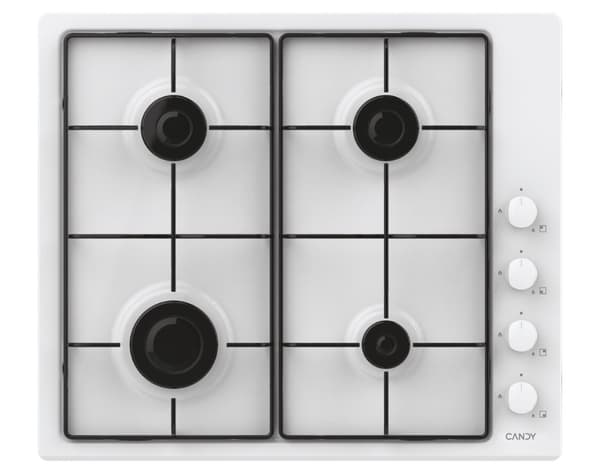 Candy Idea CHW6LWW Hvid Indbygget 60 cm Gas 4 zone(r)