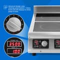 Miniatyrbild 3 av 8: Induktionshäll - 2 x 28 cm - 60 till 240 °C - 400 V - Timer - Royal Catering