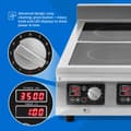 Miniatyrbild 3 av 8: Induktionshäll - 6 x 28 cm - 60 till 240 °C - 400 V - Timer - Royal Catering