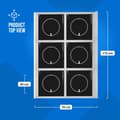 Miniatyrbild 4 av 8: Induktionshäll - 6 x 28 cm - 60 till 240 °C - 400 V - Timer - Royal Catering