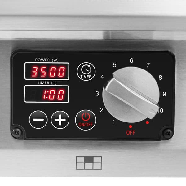 Induktionshäll - 6 x 28 cm - 60 till 240 °C - 400 V - Timer - Royal Catering