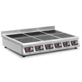 Miniatyrbild 1 av 8: Induktionshäll - 6 x 28 cm - 60 till 240 °C - 400 V - Timer - Royal Catering