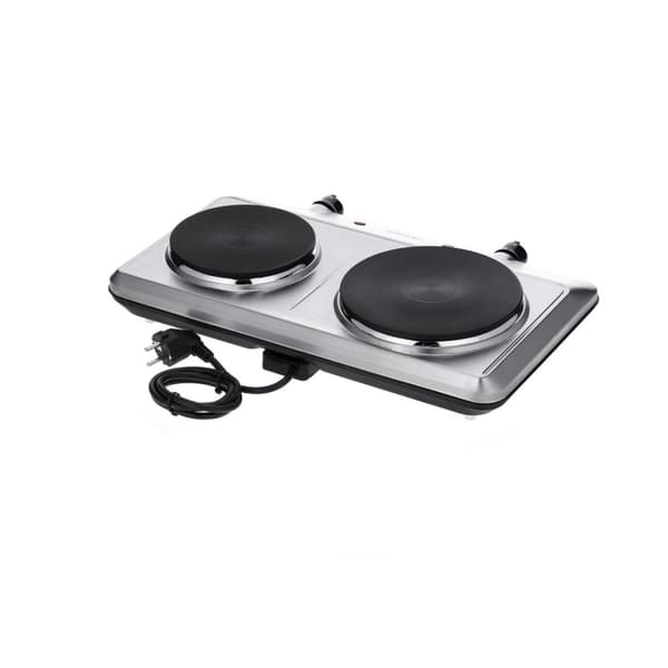Severin DK 1014 kogeplade Rustfrit stål Bordplade 45,5 cm Forseglet plade 2 zone(r)