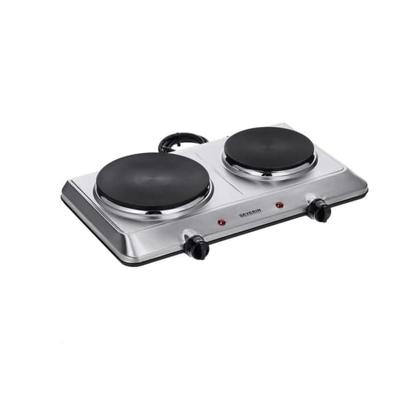 Severin DK 1014 kogeplade Rustfrit stål Bordplade 45,5 cm Forseglet plade 2 zone(r)