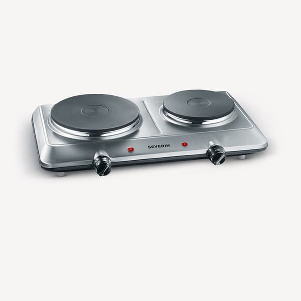 Severin DK 1014 kogeplade Rustfrit stål Bordplade 45,5 cm Forseglet plade 2 zone(r)