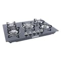 Miniatyrbillede 1 af 2: Gas Kogeplade, Indbygget Design, Hærdet Glasoverflade,sort