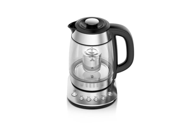 Zanussi - KEZ37 - Vattenkokare - 1,7 L - 2 i 1 vattenkokare och tekanna - Säker - Klar