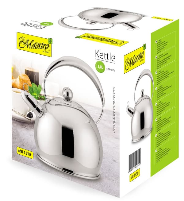 Ikke-el-kedel Maestro MR-1330 Sølv 3,0 L