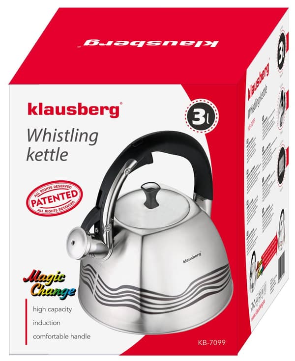 Traditionel 3l inox Klausberg-kedel