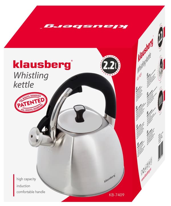 Traditionel elkedel 2,2l inox Klausberg