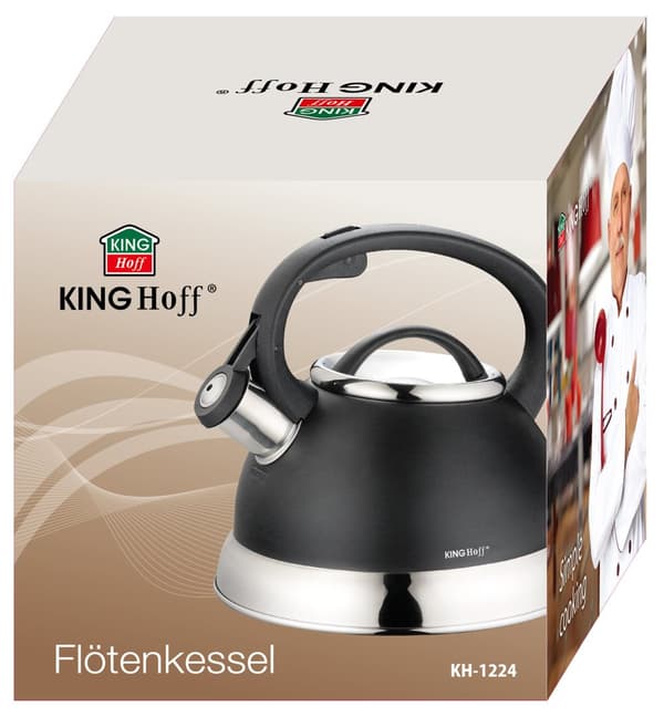 Traditionel elkedel 2,2l sort Kinghoff