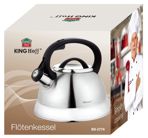 Traditionel sølvkedel 2,2l Kinghoff