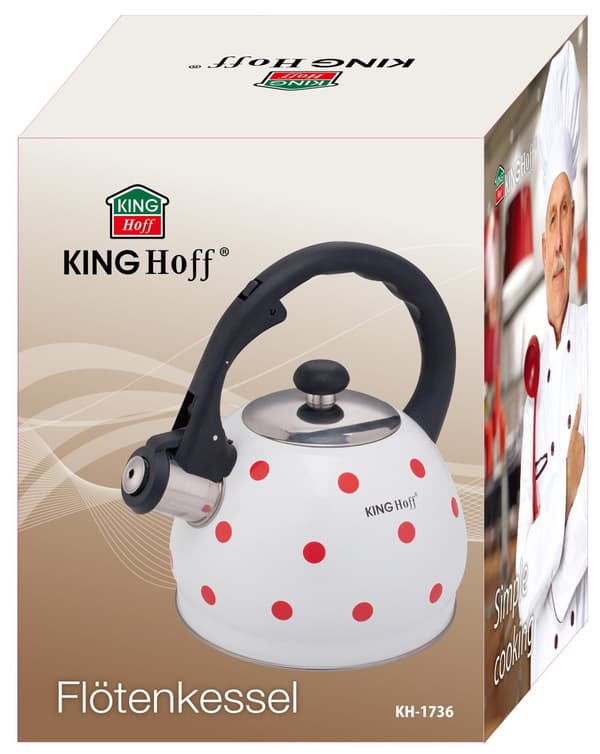 Traditionel elkedel, 2l, med prikker KINGHoff