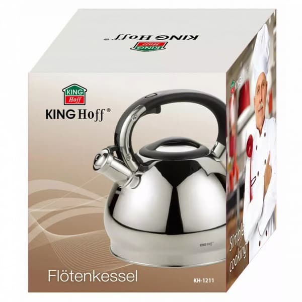 Kinghoff 3,4L KH-1211 elkedel med fløjte
