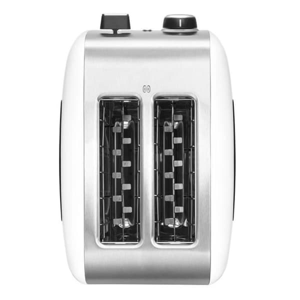 Grilltoast KITCHENAID CLASSIC 5KMT2115EWH - Vit - 2 extra stora och djupa fack i rostfritt stål