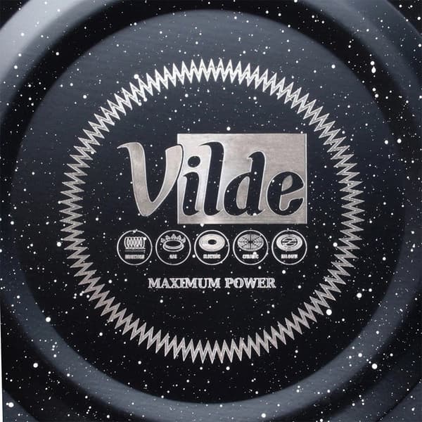Gaskedel Induktion med Whistle Steel Sort Solid Holdbar VILDE 3 l