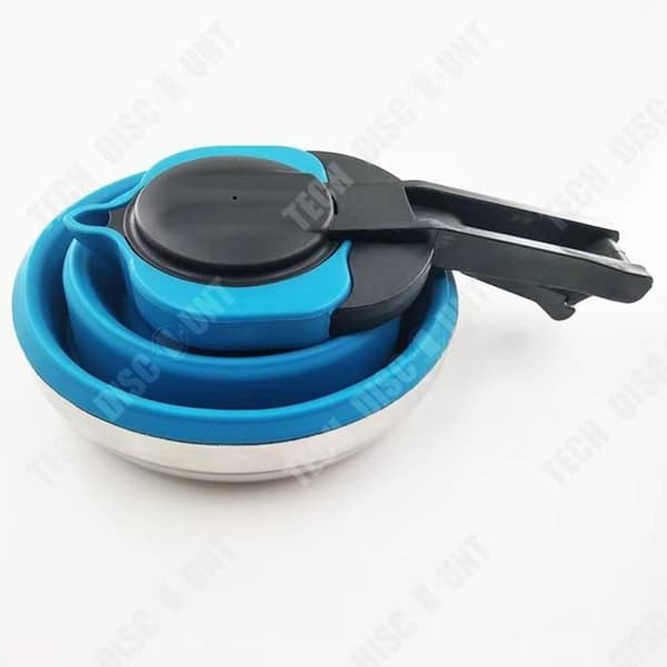 TD® Creative Camping Vattenkokare Utomhus Vikbar Bärbar Silikon Material Vattenkokare Kapacitet 1500ml Camping Vattenkokare