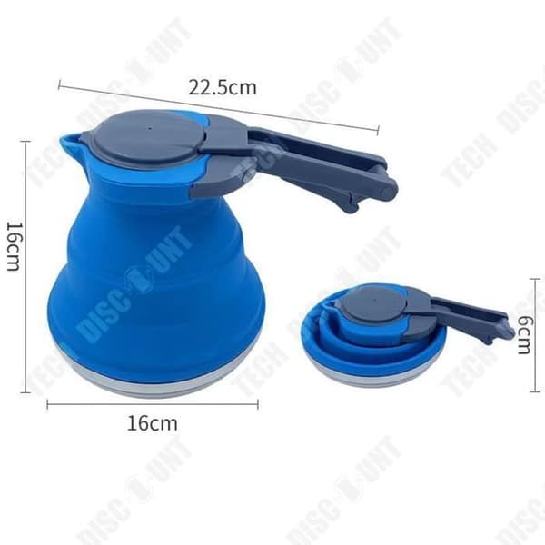 TD® Creative Camping Vattenkokare Utomhus Vikbar Bärbar Silikon Material Vattenkokare Kapacitet 1500ml Camping Vattenkokare