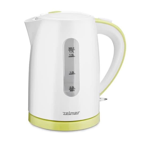Elkedel - Zelmer - ZCK7616L - 1,7 l - Vit färg - Modern design