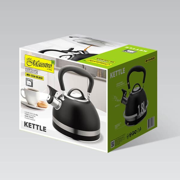 Maestro MR-1336 (MR-1336-BLACK) vattenkokare 1,8 L Svart