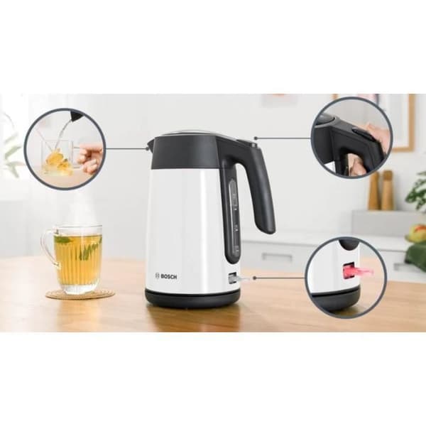 Bosch vattenkokare 1,7l vit TWK7L461 - 4242005294589