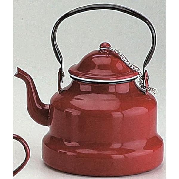 Vattenkokare - Ibili - 910410 - Förglasat emaljerat stål - Röd - 1 liter
