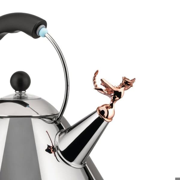 Alessi 9093REX B - Tea Rex Steel-Black Vattenkokare