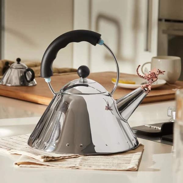 Alessi 9093REX B - Tea Rex Steel-Black Vattenkokare