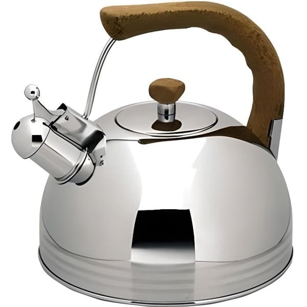 Visslande vattenkokare - Rostfritt stål - 2 liter - Bakelithandtag - 18/10 rostfritt stål - Elegant design