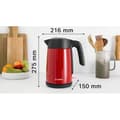 Miniatyrbild 4 av 4: Bosch vattenkokare 1,7l röd TWK7L464 - 4242005294602