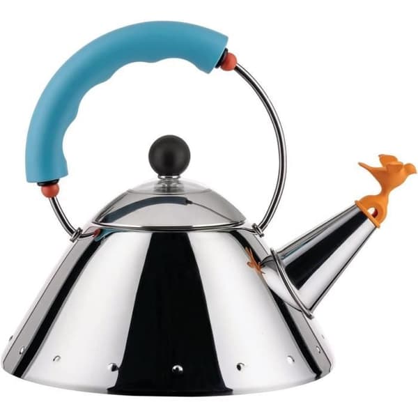 Alessi Kettle 90931 LAZ - Designkanna, kompatibel med induktionslagning, ljusblå, 100 cl