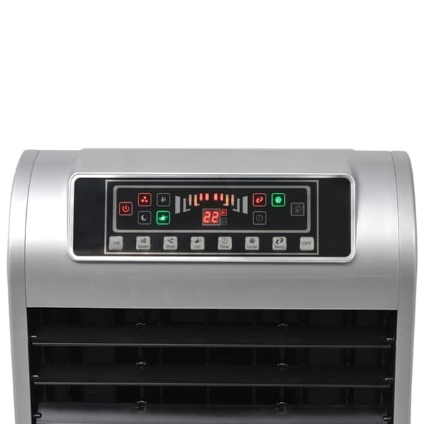 vidaXL Portabel luftkylare 120 W 8 L 385 m³/tim 37,5x35x94,5 cm