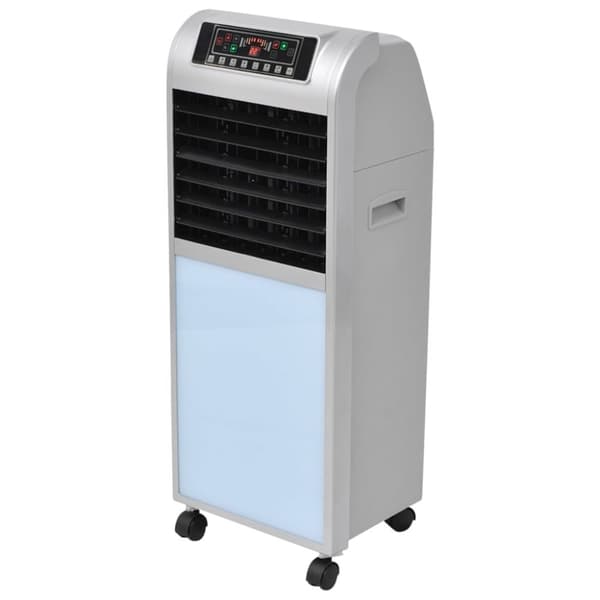 vidaXL Portabel luftkylare 120 W 8 L 385 m³/tim 37,5x35x94,5 cm