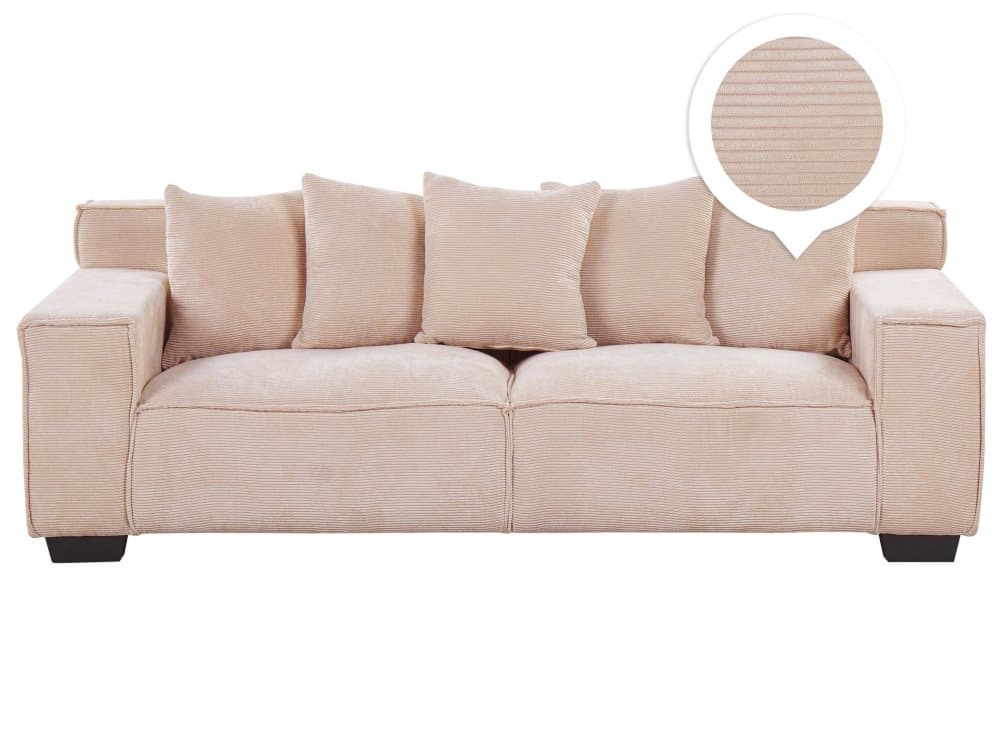 3-istuttava sohva beige VISKAN
