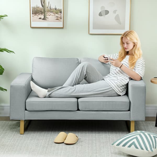 Sofa, 145x82x78 cm, Lysegrå