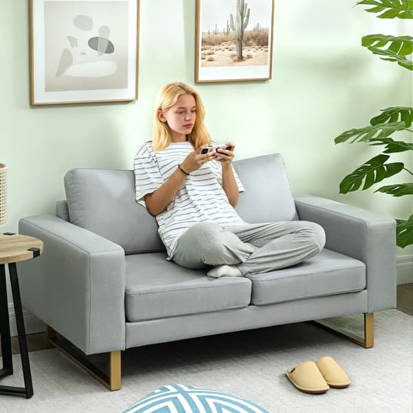 Sofa, 145x82x78 cm, Lysegrå