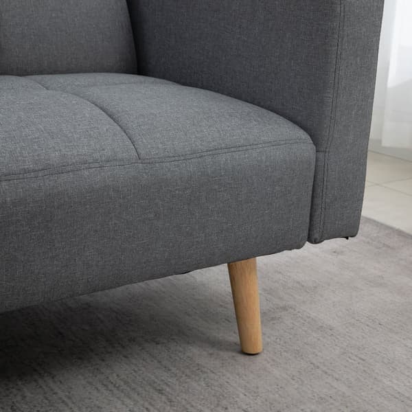 2 i 1 Sofa Seng, 205x88 cm, Grå