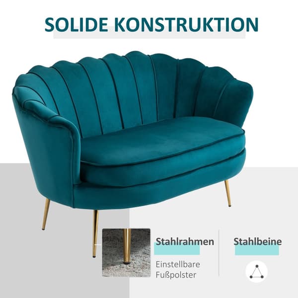 Sohva, 130x77 cm, tummanvihreä